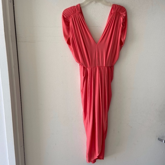 Coral Floor Length Dress - Picture 1 of 3